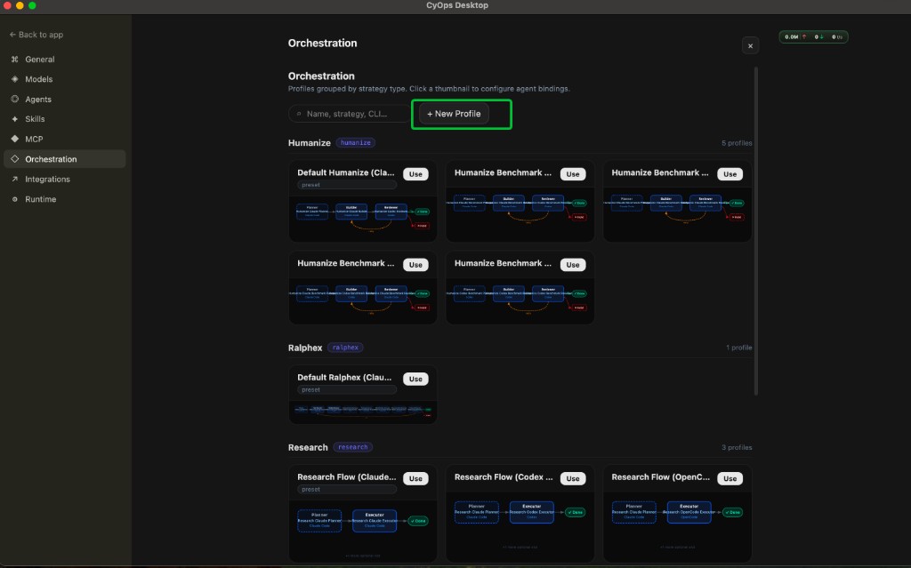 Create a custom orchestration profile