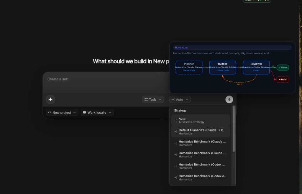Inspect and select a Task strategy